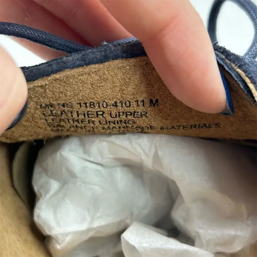 Florsheim Men's Blue Suede Slip-On Oxford Lace Up Shoes Size 11 Casual
